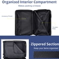 thumbnail image 5 of CQSXDA Versatile Expandable Luggage Set 6 Piece Hardshell Suitcases with Dual Wheels and TSA Lock for Men and Women, Blue, 5 of 17
