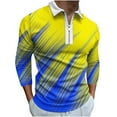 thumbnail image 2 of Tdoqot Long Sleeve Shirts for Men- Loose Crew Neck Casual Fashion T Shirts Yellow Size XXL, 2 of 3