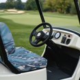 thumbnail image 6 of Pzuqiu 2-Piece Floral Golf Cart Seat Covers - Breathable Washable Universal Fit for Most 2-Seater Golf Carts, Durable Seat Protection, 6 of 10
