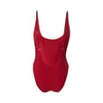 thumbnail image 3 of Tawop Tan Through Swimsuit Fashion Women Sexy One Piece Bikini Swimsuit Wine Size 10, 3 of 5