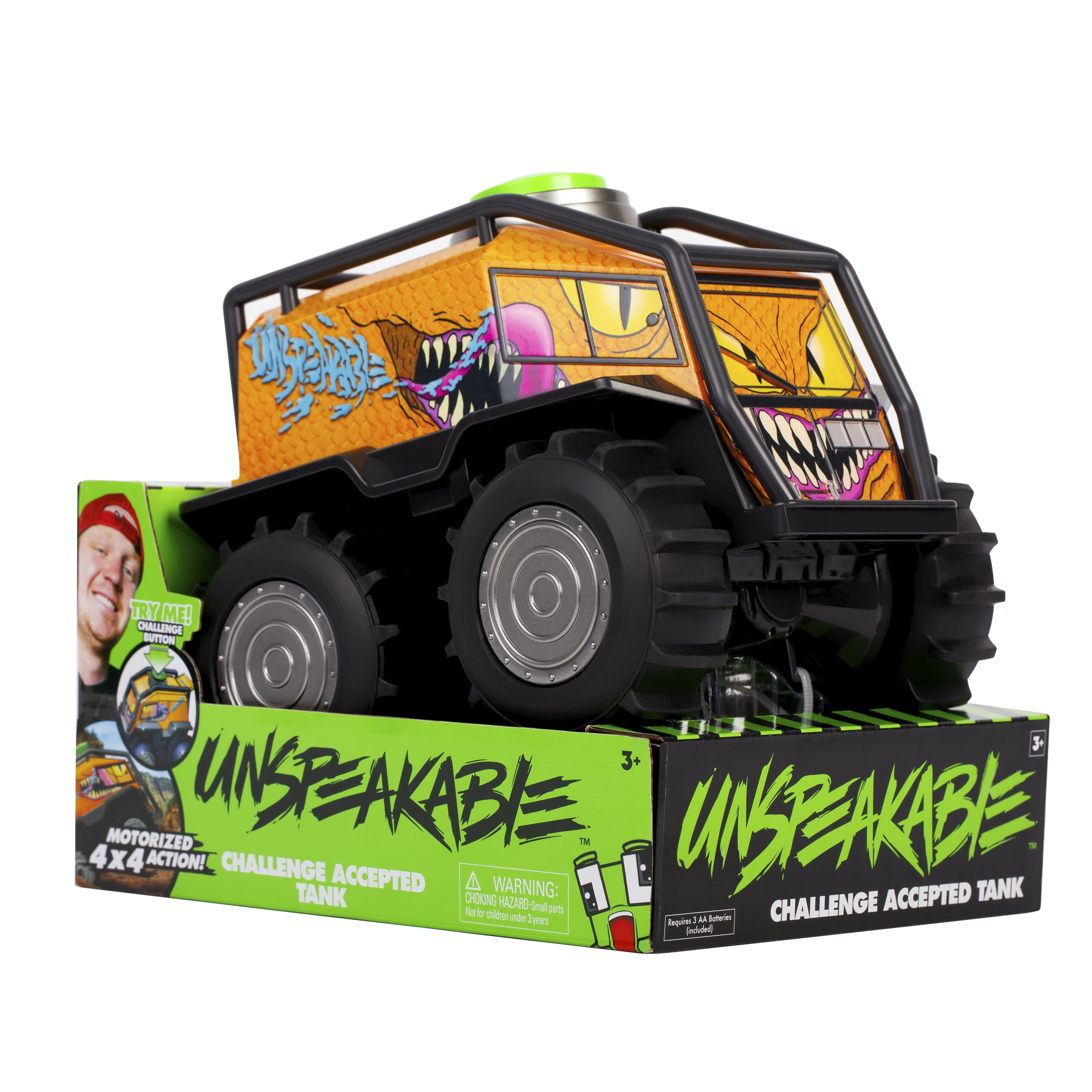 Unspeakable Challenge Accepted 8 inch Super Action Tank Vehicle Official Merch