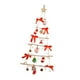 thumbnail image 4 of Árbol de Navidad decorativo para colgar en la pared, iluminado y con colgantes, adorno navideño de madera. rojo, 4 of 9