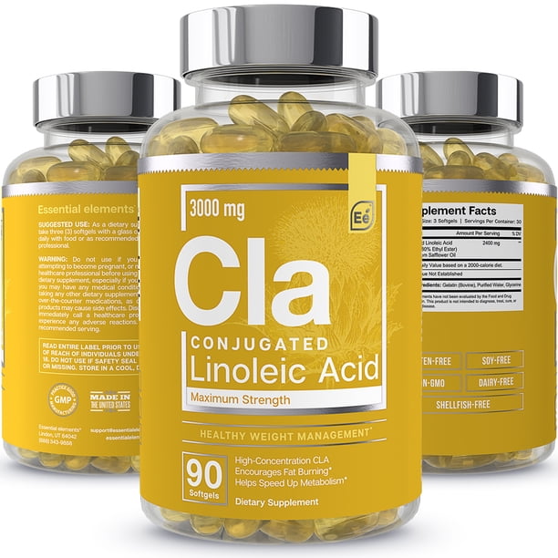 CLA from Safflower Oil 3000 mg Conjugated Linoleic Acid Essential