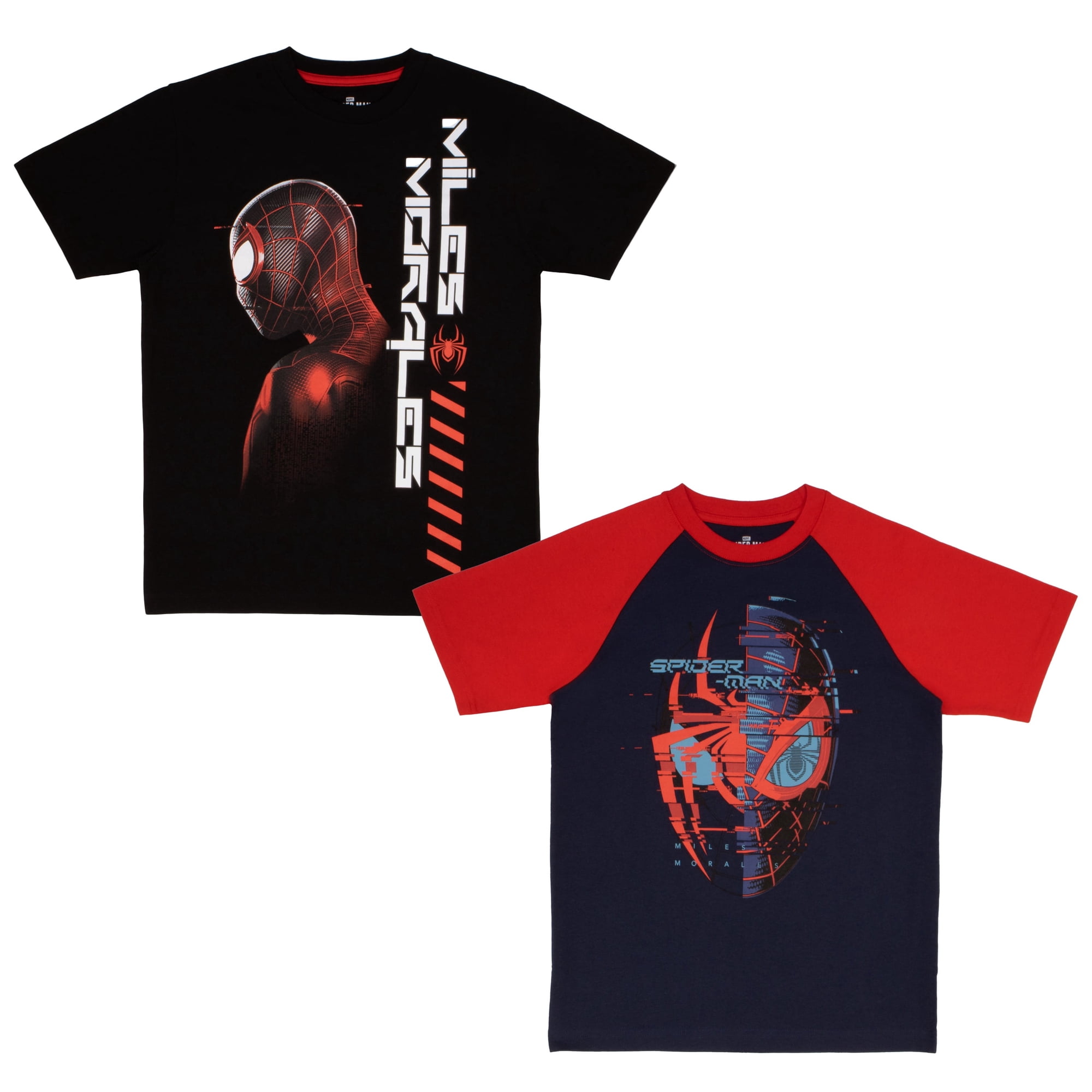 Marvel Spider-Man Miles Morales Graphic T-Shirt 2-Pack (Little Boys & Big Boys) Sizes 4–16