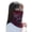 Red, variant on YIFAEUX Cycling Face Guard Ear-hanging Design Fleece Lined Windproof UV Sun Protection Outdoor Sports Half Face Guard Neck Warmer