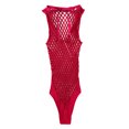 thumbnail image 4 of Aislor Lingerie Résille pour Femmes Body Transparent Monokini une Pièce Maillot de Bain Rouge Taille Unique, 4 of 5