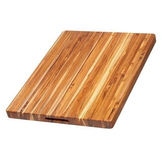 Handmade Acacia Wood Chopping Board - 14X10X0.5 Inch (Set of 2)