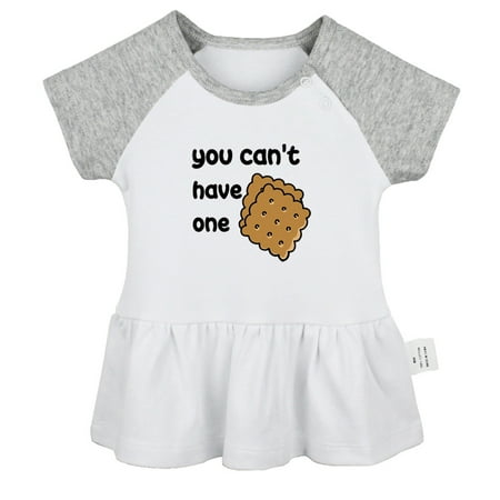 

You Can t Have One & Without The Other Funny Dresses For Baby Newborn Babies Skirts Infant Princess Dress 0-24M Kids Graphic Clothes (Gray Raglan Dresses 18-24 Months)