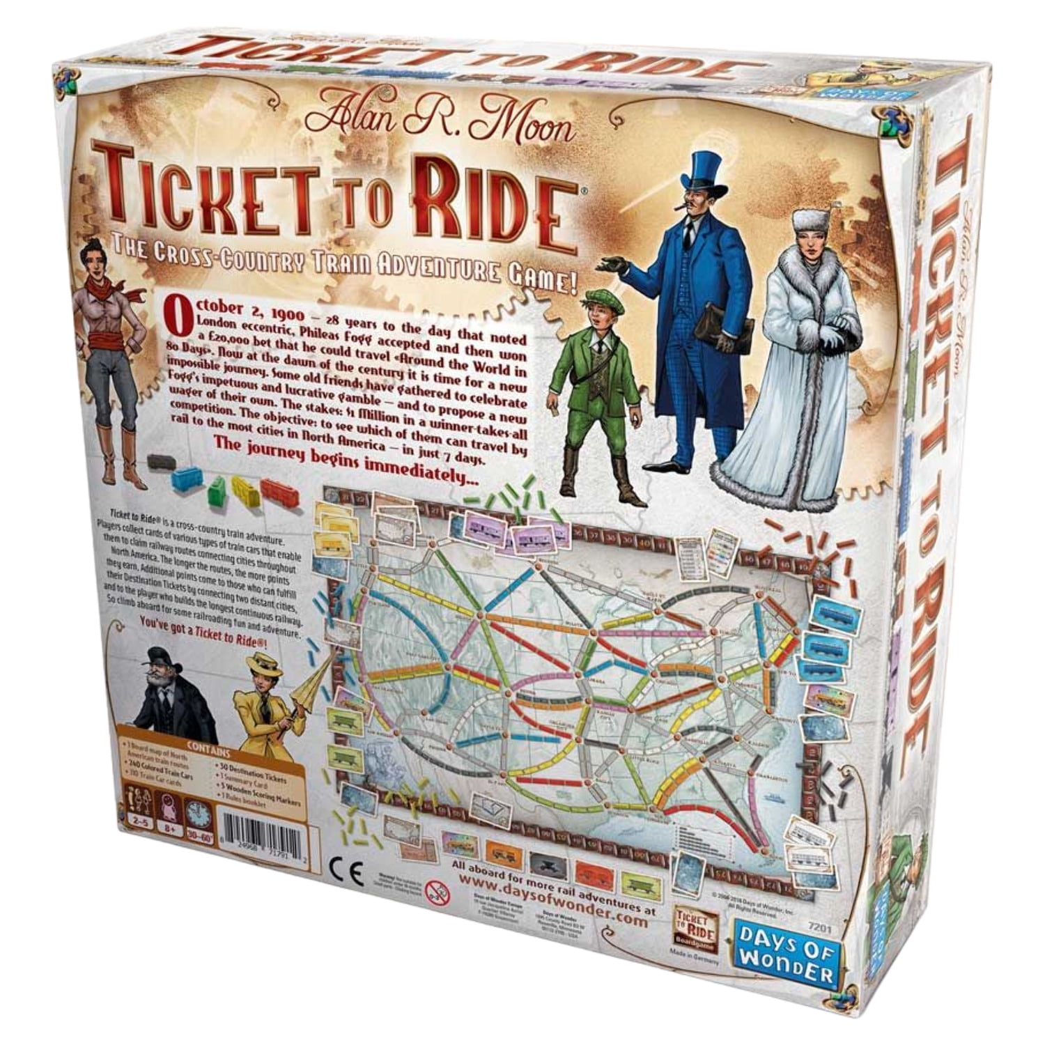 Ticket to Ride Strategy Board Game for Ages 8 and up, from Asmodee