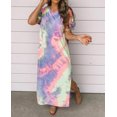 thumbnail image 1 of Women's Blue Tie Dye Maxi Dress, 1 of 22