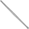 thumbnail image 2 of Sterling Silver Rhodium Plated Cz 3 Strand 8In 117 Stone Bracelet (8 X 9.76) Made In Vietnam qg3488-8, 2 of 5