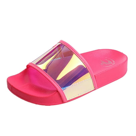 

Sngxgn Womens Memory Foam Footbed Sandals - Beach Pool Shower - Runs 1 Size SmallWomens Black Sandals Hot Pink 6.5