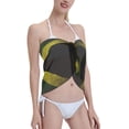 thumbnail image 3 of Womens Jamaican Flag Coverups Beach Short Sarong Sheer Chiffon Cover Up Bikini Wraps, 3 of 7