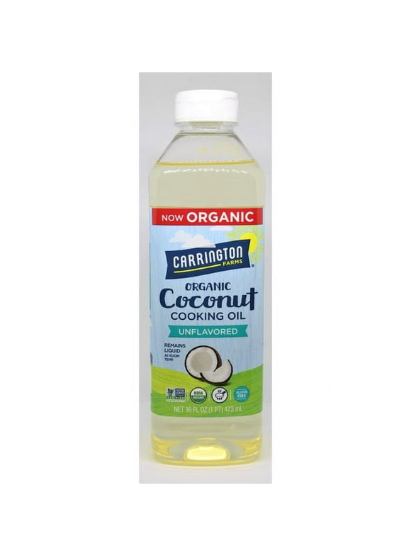 Carrington Farms Organic, Gluten-Free Coconut Cooking Oil, 16oz