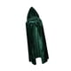 thumbnail image 3 of Capa con capucha para Halloween, suave para cosplay para fiesta temática de actuación en el escenario Verde oscuro, 3 of 9