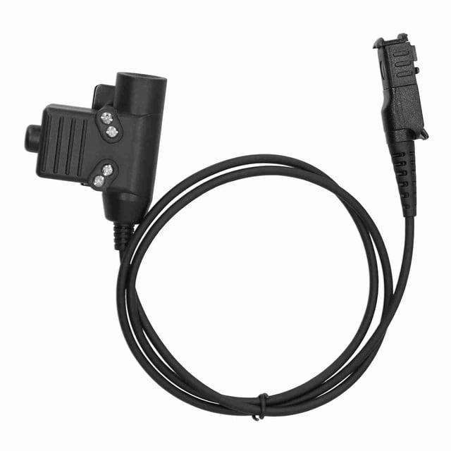 Adaptador De Cable PTT, Enchufe Adaptador PTT Cable De Auriculares U94 Con 3,3 Pies Para Walkie Talkie Para P6600