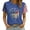 Blue, variant on T Shirts for Women 4th of July 250 Year Print Patriotic Short Sleeve Plus Size Tops White XXXL