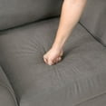 thumbnail image 2 of Lexicon Aliana Textured Love Seat in Chocolate, 2 of 10