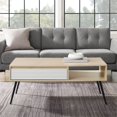 thumbnail image 4 of Contemporary Two-Tone Design Fluted Drawer Coffee Table in Birch, 4 of 8