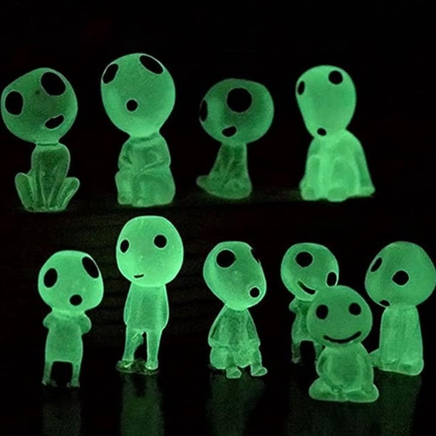 Figuras de elfos de árbol, árbol luminoso impermeable, adornos de muñecos de elfos, accesorios de jardín de hadas, decoración para terraza y jardín, 10 Uds.