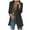 Black, variant on VEKDONE 2025 Fall Deal Womens Cardigan Blazers Jackets Long Sleeve Slim Plaid Jacket Casual Lightweight Comfy Coat with Pockets Plus Size Business Work Office Blazer Outwaear Blouse