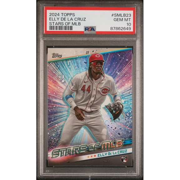 Graded 2024 Topps Elly De La Cruz #SMLB23 Stars of MLB Rookie RC Baseball Card PSA 10 Gem Mint