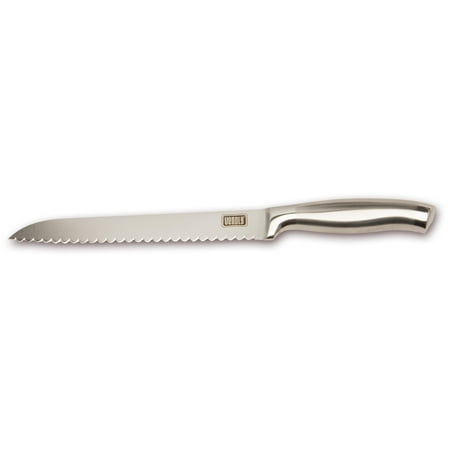 Serrated Bread Knife - Professional Stainless Steel Carving Blade and Cake Slicer 8 Inch Sheath Edge Loaf Cutter for Residential and Commercial Use by (Best Cake For Carving)