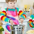 thumbnail image 2 of Nidoul 2 PCS Kids Apron Adjustable Dinosaur Kitchen Chef Apron with Big Pocket Girls Boys Bib Apron for Cooking Baking Painting Size 3-12 Years, 2 of 7