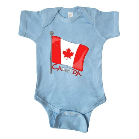

Inktastic Canada- maple leaf flag Gift Baby Boy or Baby Girl Bodysuit
