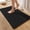 Black, variant on Bathroom Rugs Waffle Bathroom Runner,Super Soft Absorbent Non Slip Bath Mat Beside Tub Rubber Backed Machine Washable Bathroom Rugs with Tassels Boho Bathroom Decor,White 16"x24"
