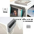 thumbnail image 6 of JJS Small Computer Desk Simple Style Writing Desk for Small Spaces 48 Inch Home Office Modern Student Study Laptop Writing Table with Storage Bag USB Hub, White, 6 of 6