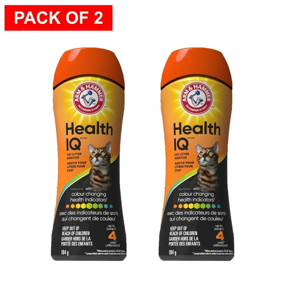 ARM & HAMMER Health IQ Health-Monitoring Cat Litter Additive, with Color Changing Health Indicators, 184g (PACK of 2 OFFER)