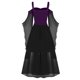 thumbnail image 4 of Womens Halloween Costumes 2024 Cosplay Gothic Dresses Women Plus Size Cold Shoulder Butterfly Sleeve Halloween Gothic Dress, 4 of 7