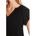 thumbnail image 2 of CeCe Women's Bubble Sleeve Top Black Size X-Small, 2 of 6
