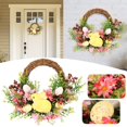 thumbnail image 1 of Easter Bunny Flower Twig Wreath Decoration For Front Door Easter Rabbit Front Door Wreath Easter Rabbit Wreath Decor, 1 of 3