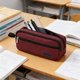 thumbnail image 4 of Estuche de pana, caja organizadora de gran capacidad – bolsa de papelería de 3 niveles con múltiples compartimentos, bolsa portátil para bolígrafos de alta gama, diseño duradero y texturizado, 4 of 6