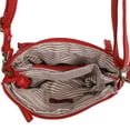 thumbnail image 5 of The Anita Women Wristlet Multi Functional Crossbody Soft Vegan Leather Bag by Ampere Creations - Red, 5 of 5