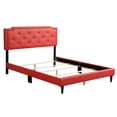 thumbnail image 3 of Passion Furniture Home Furniture Indoor Deb Red Full Adjustable Panel Bed, 3 of 5