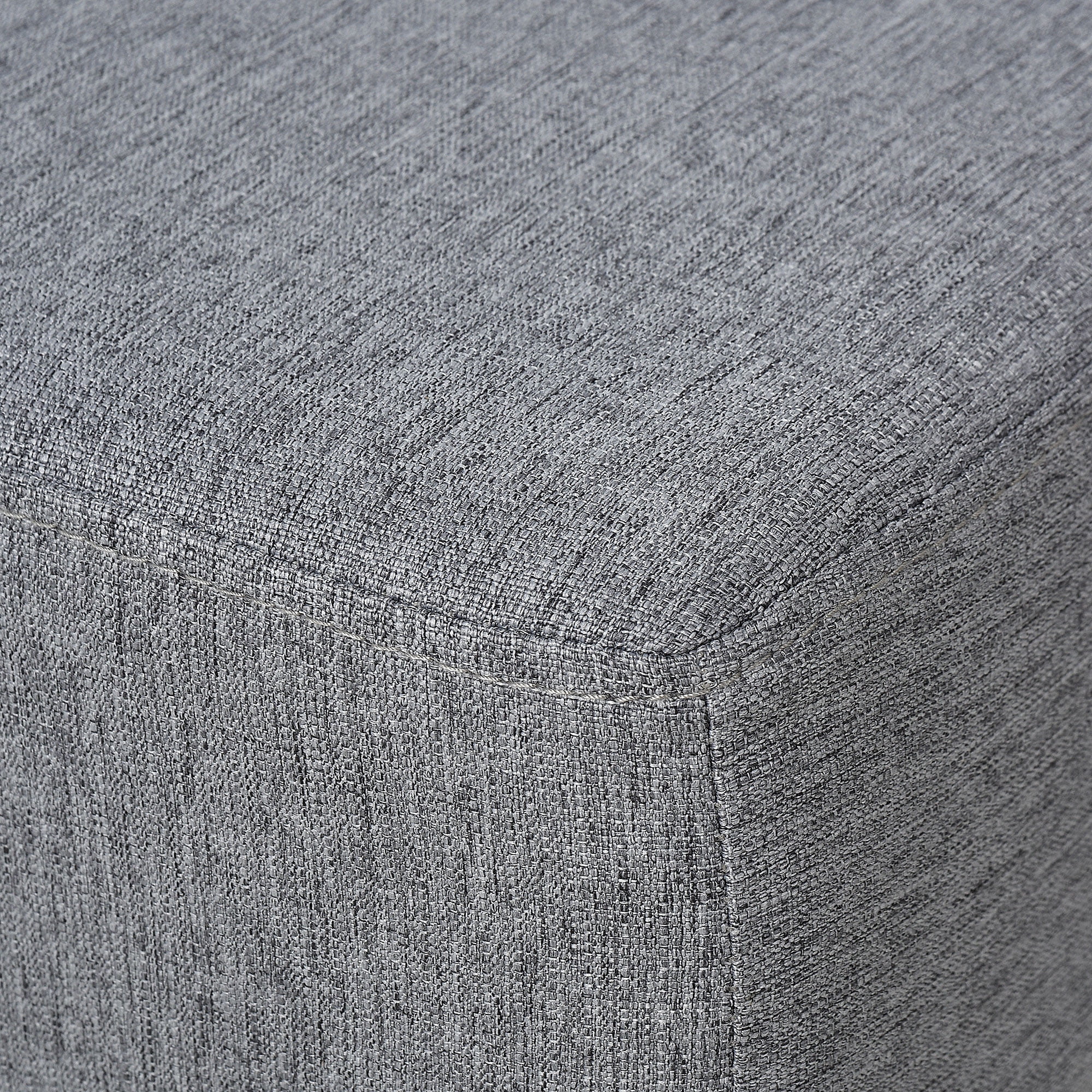 HOMCOM Ottoman Foot Rest, Small Foot Stool with Linen Fabric Upholstery