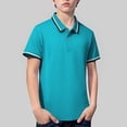 thumbnail image 5 of UACY Boys Polo Shirts Short Sleeve Vintage Knit Golf Shirts School Uniform Shirt Kids Casual Tee Tops, 5 of 9