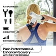 thumbnail image 2 of Vybe Premium Deep Tissue Muscle Massage Gun with 5 Speeds and 4 Attachments, 2 of 9