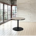 thumbnail image 2 of Hampden Furnishings Bennet Collection Steel Frame 36" Round Top, Round Base, 42" Height, Cafe Table, Black Frame/Grey Nebula Top, 2 of 5