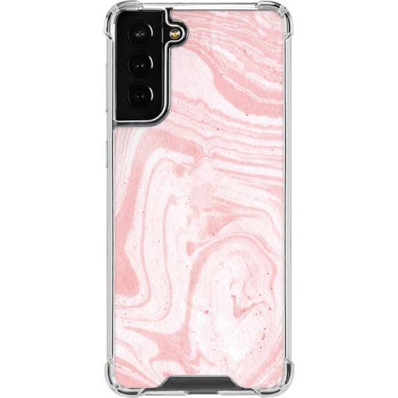 Skinit Marble Pink Marbling Galaxy S22 Plus Clear Case