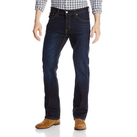 Levi's Men's 527 Slim Boot Cut Fit Jean, Indigo Black, 34x30 | Walmart ...