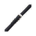 thumbnail image 2 of Gilden Ladies Water-Resistant Oilskin 10-14mm Leather Watch Band MSW63 (12mm End Width, Regular Length, Black, Stainless Steel Buckle), 2 of 3
