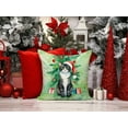 thumbnail image 2 of Carolines Treasures DAC7190PW1818 18 x 18 in. American Polydactyl Cat by the Christmas Tree Throw Pillow, 2 of 5