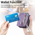 thumbnail image 5 of Galaxy Z Flip 4 Wallet Case with Card Holder【2 in 1 Detachable】【 Zipper Wallet】, Slim Fit Retro PU Leather Protective Flip Phone Cover for Samsung Galaxy Z Flip 4 5G 2022, 5 of 7