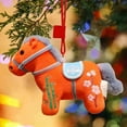 thumbnail image 2 of 2026 Year of The Horse Mascot Figurine, Horse Plush Ornament Mascot, Chinese Zodiac Horse Pendant Statues for Tabletop Home Office Decors, Zodiac New Year Blessing Souvenir(Saffron), 2 of 8