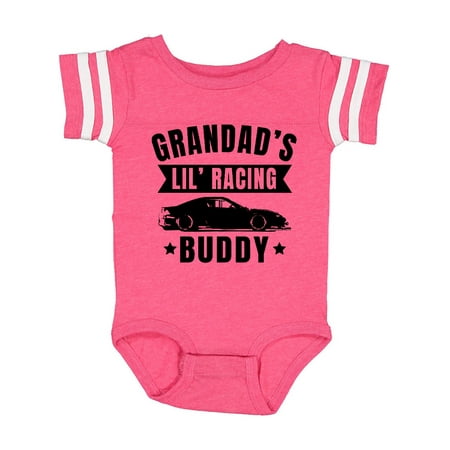 

Inktastic Grandads Lil Racing Buddy Gift Baby Boy or Baby Girl Bodysuit
