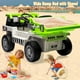 thumbnail image 5 of Camión volquete para montar, coche eléctrico para niños 12V con control remoto, vehículo de construcción con caja volquete eléctrica y pala extra, reproductor de música (blanco-verde), 5 of 6